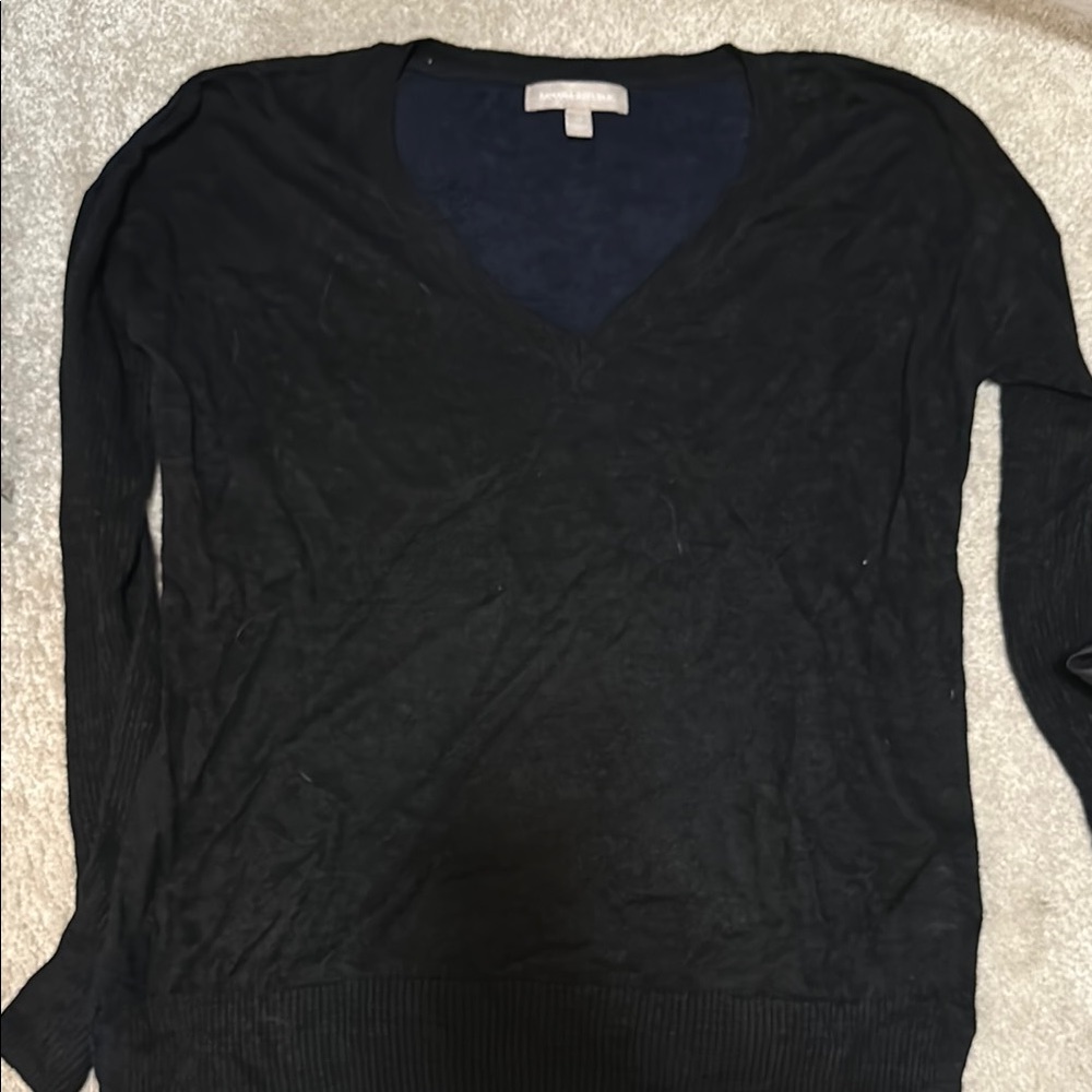 Black V-Neck Sweater